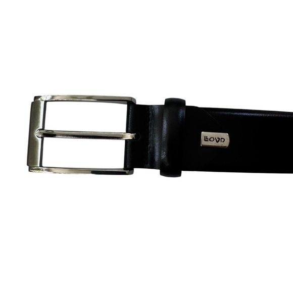 Lloyd Men’s Leather Belt Black Made in Germany Size 90 or 35” - Picture 4 of 15